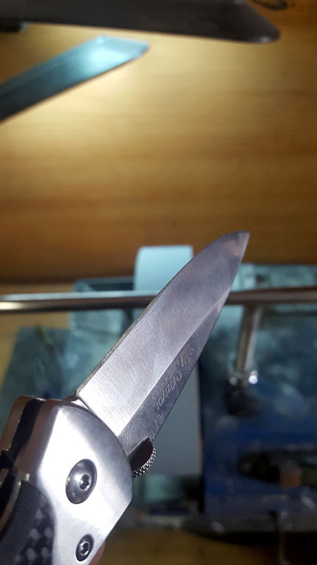 заточка складного ножа