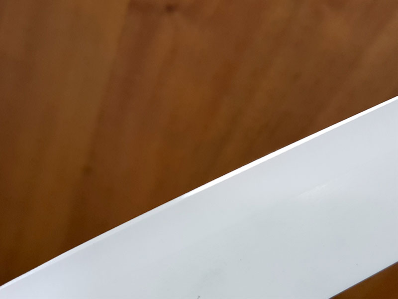 ровное полотно керамического ножа