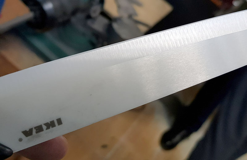 Полотно керамического ножа без дефектов