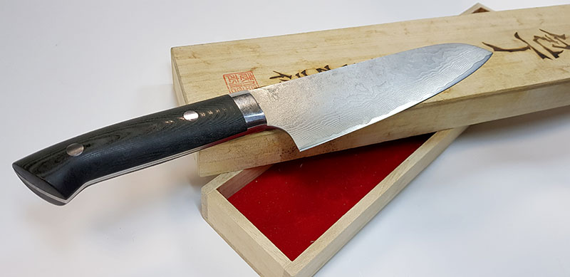 заточка японского ножа в мастерской